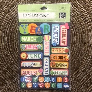 K&Company Seasonal Grand Adhesions Stickers
